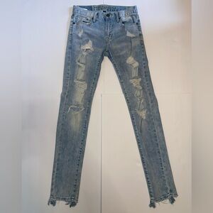 American Eagle Skinny 28x34 Distressed Jeans